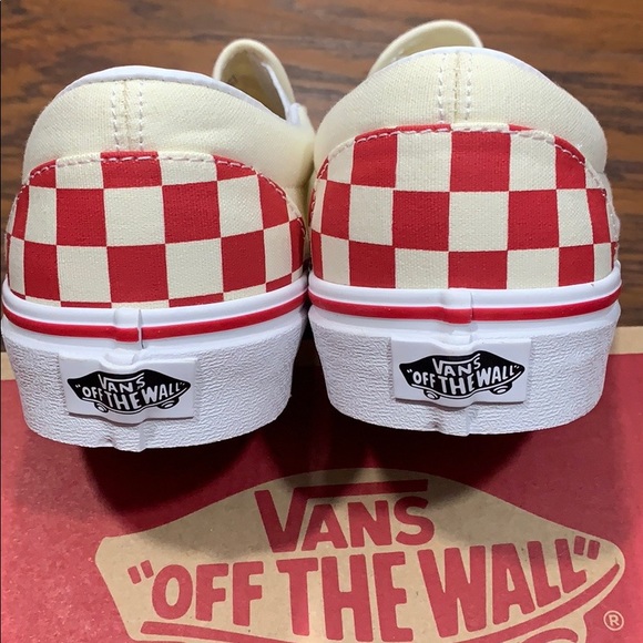 VANS CLASSIC SLIP-ON (Primary Check) Ring Red wmns - Picture 8 of 16